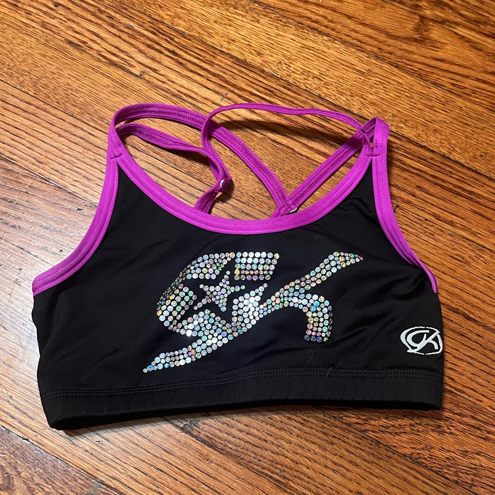 GK Elite Black & Purple Sports Bra!!!!